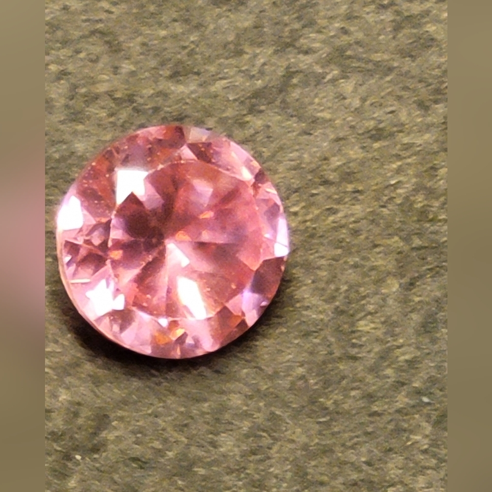 2.60ct Pink Morganite 7mm Round Cut Loose Gemstone Diamond Style Ring Size Gem - Picture 7 of 8
